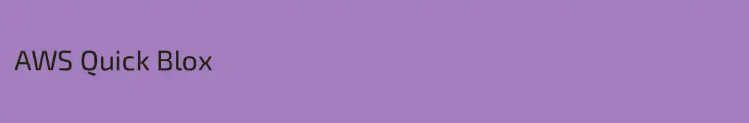 AWS Quick Blox